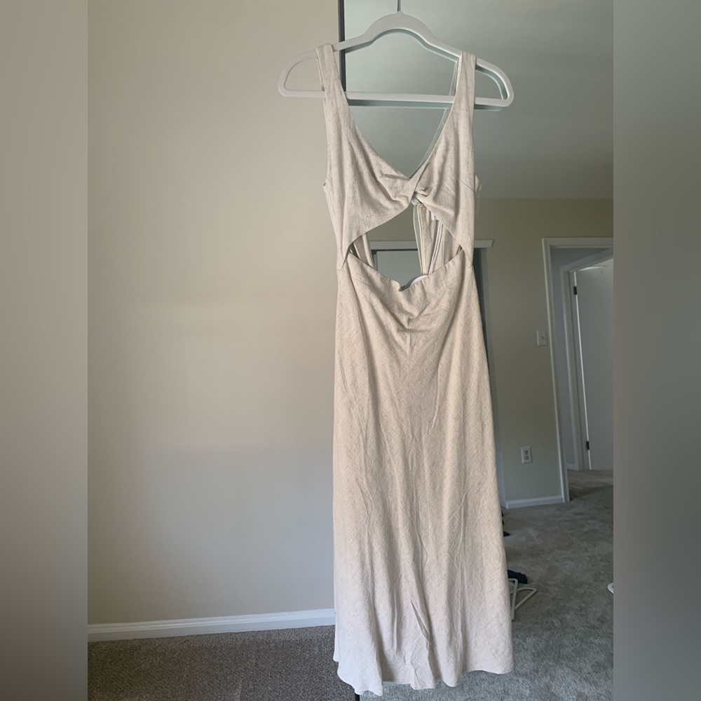 Petal & Pup Cream Sleeveless Dress